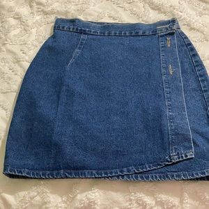 Denim wraparound skirt vintage